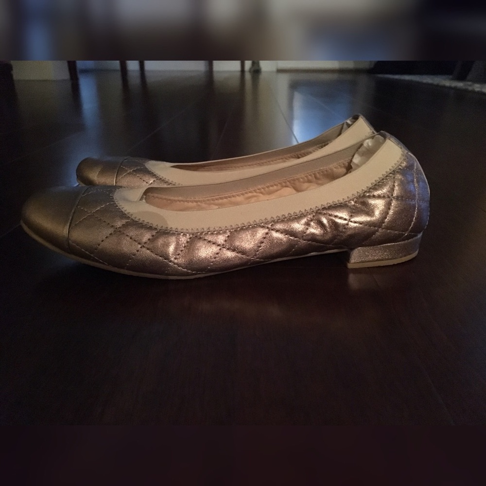 Stuart weitzman gold flats